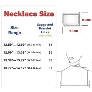Guida alle taglie per bracciali modulari fai-da-te con misure e numero di maglie