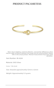 Detail view of S925 silver interlocking 18k gold bangle with sparkling zircon stones
