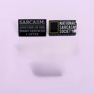 Funny Sarcastic Quote Enamel Pins Personalized Alloy Brooches Sarcasm Lettering Badges For Denim Jackets Backpacks Clothes Jewelry Gift