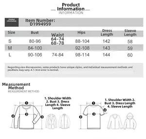 Detailed size chart for slim fit high neck long sleeve jumpsuit with measurements in cm