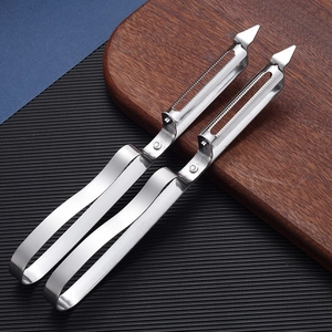 Stainless Steel Fruit Vegetable Peeler With Pointed Tip Serrated Blade Kitchen Tool Multi Purpose For Home