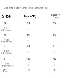 Detailed size chart for elegant mesh lace deep V-neck dress showing chest and length measurements