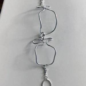 Minimalist 925 Sterling Silver Bracelet For Women Irregular Woven Link Chain Cold Style Trendy Jewelry Accessory