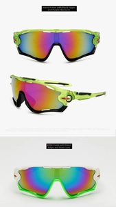 Detail of polarized TAC cycling eyewear lenses and mechanical hinge structure