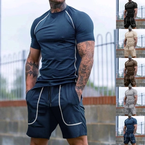 Comparaison détaillée des cinq couleurs pour l'ensemble t-shirt et short de sport homme
