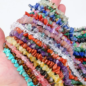Mixed natural crystal agate irregular stone beads for DIY jewelry making and crafts