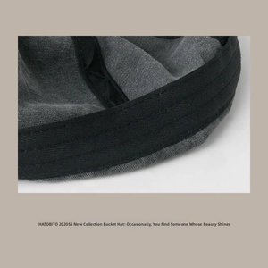 Detailed close-up showing precision stitching and fabric texture of the cotton docker hat