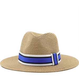 Chapeau De Paille Fedora À Bord Large Été Protection Solaire Respirant Plage Voyage Style Jazz Femmes Hommes Enfants