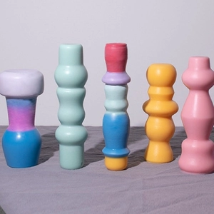 Morandi stacked stone silicone mold for DIY aroma candles and decorative stones