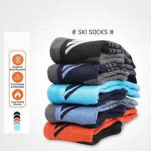 Professional Merino Wool Ski Socks Thickened Thermal Long Tube Mountaineering Socks Winter Warm Snowboarding Socks For Men Women