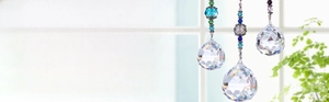 Detailed specifications for K9 crystal ball suncatchers with 30mm and 40mm prism sizes