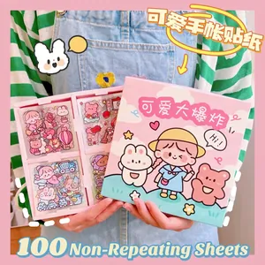 Cute Cartoon Stickers Waterproof PVC Decorative Kawaii Laptop Phone Case Journal Planner Decals For Kids Girls