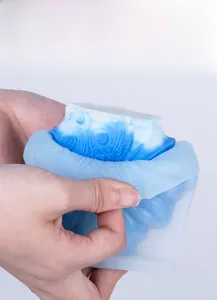 Close-up showing the flexibility and easy release of the conch shell silicone mold
