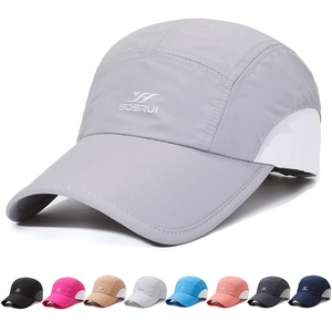 Quick Dry Baseball Cap Breathable Mesh Lightweight Sun Hat Adjustable Outdoor Sports Running For Men And Women
