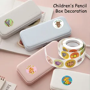 Cute motivational animal stickers for kids stationery decoration with encouraging text
