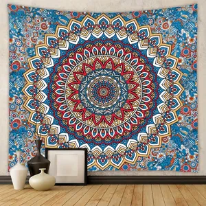 Mandala Tapestry Wall Hanging Polyester Bohemian Indian Ethnic Style Art Decor For Bedroom Living Room