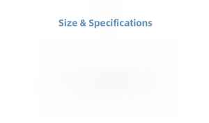 Detailed size chart for animal plush backpack showing dimensions 26x24x10cm and weights