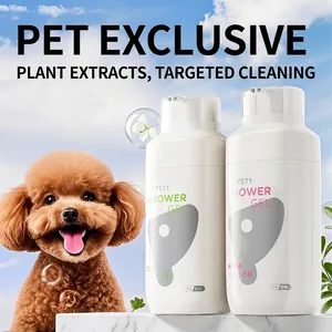 Shampoo Per Animali Gel Doccia Doppio Tubo Tè Nero Geranio Ipoallergenico Lenitivo Volumizzante Per Cani E Gatti