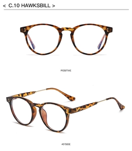 Polarized retro round sunglasses in hawksbill frame with durable metallic temples