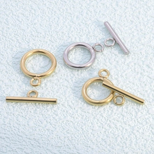 304 Stainless Steel OT Toggle Clasps T-Bar And Ring Connectors For Necklace Bracelet Jewelry Making Handmade DIY Accessory