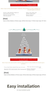 Detailed view of UV-printed PVC Christmas snowman window stickers with double-sided color