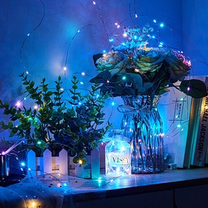 Colorful LED copper wire fairy lights for cozy home decor and festive star atmosphere