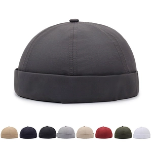 Docker Cap Brimless Hat Breathable Quick Dry Polyester Adjustable Streetwear Miki Hat For Men Women