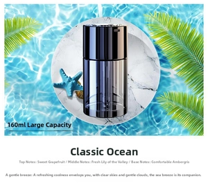 Car aromatherapy diffuser 160ml Ocean scent with top Type-C port and 3-layer notes
