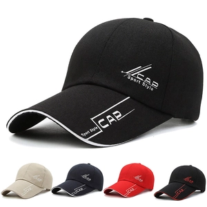 Fashion Sport Style Cotton Canvas Baseball Cap With CAP Letter Print Adjustable Sunshade Hat For Men And Women