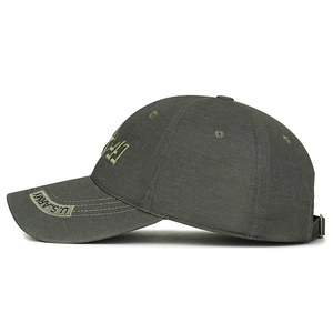 Men's camouflage military baseball cap with 1941 embroidery and US ARMY patch in army green