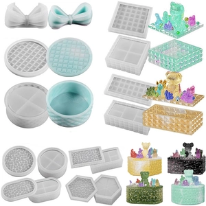 DIY Resin Silicone Molds For Storage Box Jewelry Organizer Pineapple Bow Shape Epoxy Crafting Tools