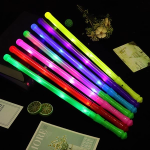 LED Glow Sticks Flashing Rainbow Handheld Plastic Novelty Lights For Concert Party Festivals