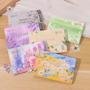 Fragrant face oil absorbing tissues in six botanical scents for fresh skin control