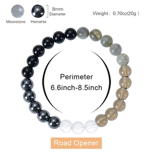 8mm Tiger Eye Citrine Obsidian beaded bracelet for wealth and prosperity