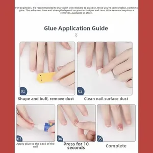 Guide détaillé en 5 étapes pour poser des faux ongles avec colle, lime et lingette