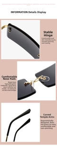 Détail des charnières fluides, des plaquettes de nez et des branches ergonomiques