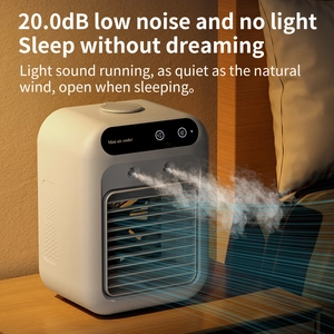 Portable Air Cooler Desktop USB Fan With Humidifier Mist Spray Quiet Large Water Tank Mini Personal Cooling Fan