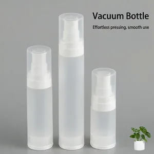 Flacon Pompe Airless Conteneur Rechargeable Sous Vide Plastique Dépoli Distributeur De Lotion Voyage Accessoire De Soins
