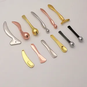 Eye Cream Spoon Zinc Alloy Facial Massage Wand Cosmetic Applicator Metal Beauty Tool Face Lifting Massager Tool