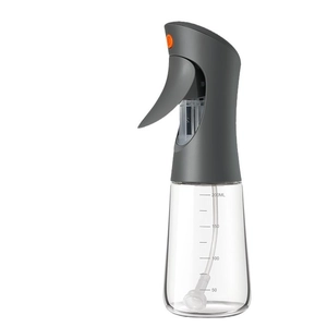 Spruzzatore olio grigio da 200ml alimentare con scala graduata per uso in cucina