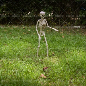 Detailed realistic human skeleton model for Halloween outdoor lawn decoration