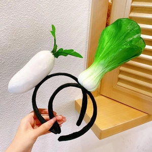 Creative Funny Simulation Vegetable Fruit Headband Hair Hoop Party Photo Props Hairband For Women Girls