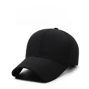 Detail of breathable mesh fabric and embroidered SPORT logo on black baseball cap