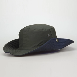 Chapeau de soleil respirant en toile pour randonnée et pêche avec rivets d'aération