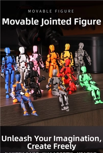 Detail von mehrgelenkigen Dummy13-Figuren in verschiedenen Farben für kreative Posen