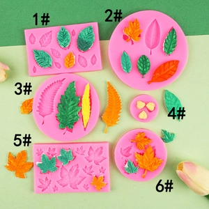 Maple Leaf Silicone Fondant Mold For Cake Decoration DIY Baking Chocolate Candy Clay Crafting Flexible Natural Design