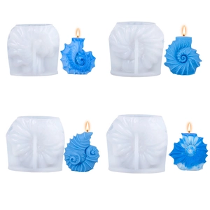 DIY seashell silicone candle molds for resin and ocean themed wax crafts sets