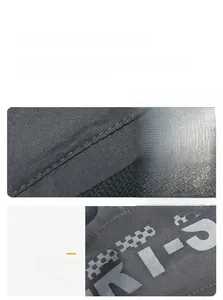 Detailed view of quick-dry mesh fabric and precision grey stitching on sport cap