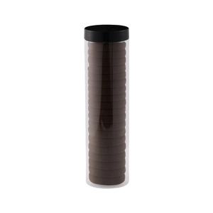 20-piece high-elastic seamless hair ties in a transparent storage cylinder