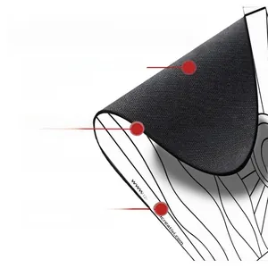 Tapis de bain en terre de diatomée à trois couches avec surface absorbante et base antidérapante
